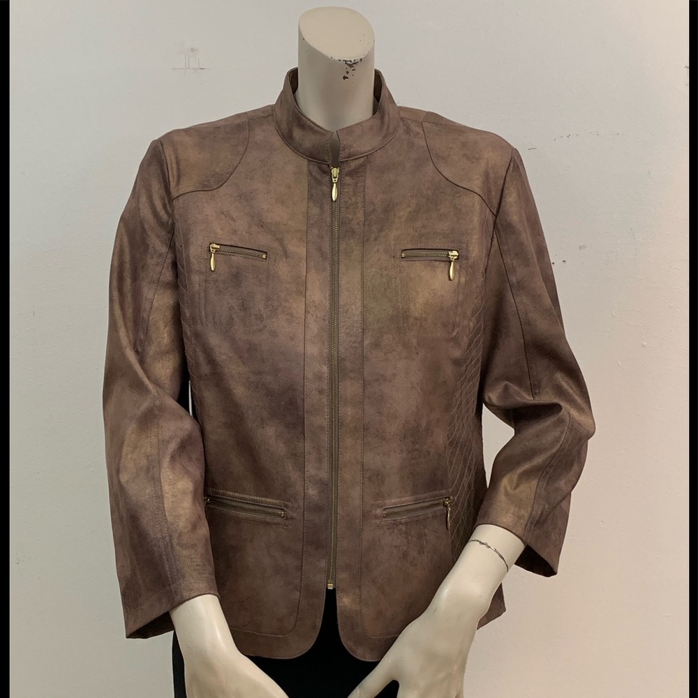 CHICO’S BROWN JACKET - Picture 2 of 6